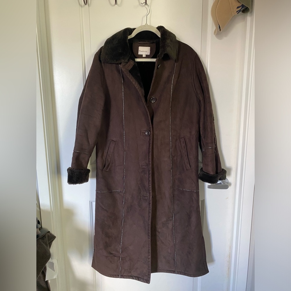 Vintage long brown coat